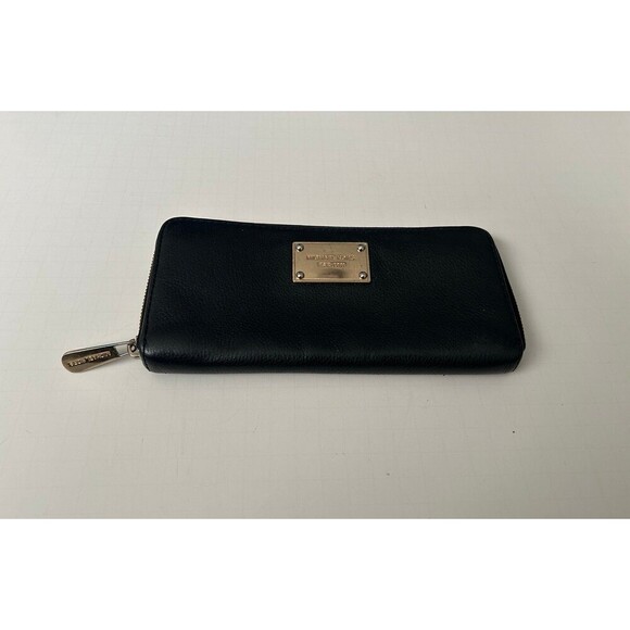 Michael Kors Black Leather Wallet MK - Picture 1 of 12